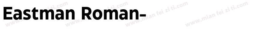 Eastman Roman字体转换